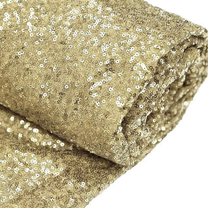 54"x4 Yards Champagne Sequin Fabric Bolt, Sparkly DIY Craft Fabric Roll - NestOCart