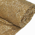 54"x4 Yards Gold Sequin Fabric Bolt, Sparkly DIY Craft Fabric Roll