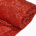 54"x4 Yards Red Sequin Fabric Bolt, Sparkly DIY Craft Fabric Roll