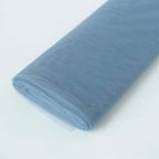 54"x40 Yards Dusty Blue Tulle Fabric Bolt, DIY Crafts Sheer Fabric Roll - Bell Racket Store