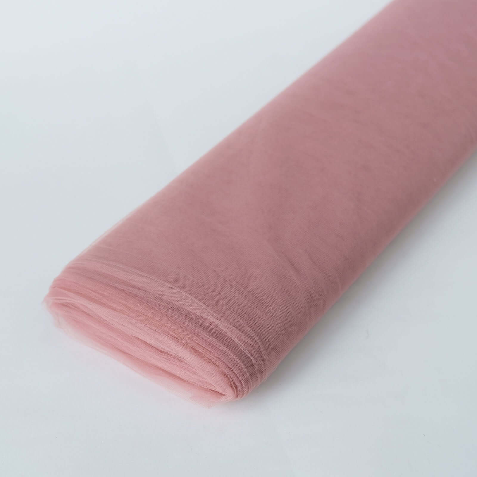 54"x40 Yards Dusty Rose Tulle Fabric Bolt, DIY Crafts Sheer Fabric Roll - Bell Racket Store