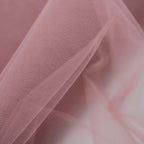 54"x40 Yards Dusty Rose Tulle Fabric Bolt, DIY Crafts Sheer Fabric Roll - Bell Racket Store