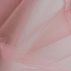 54"x40 Yards Dusty Rose Tulle Fabric Bolt, DIY Crafts Sheer Fabric Roll - Bell Racket Store