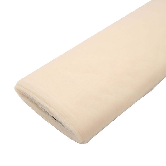 54"x40 Yards Ivory Tulle Fabric Bolt, DIY Crafts Sheer Fabric Roll - NestOCart