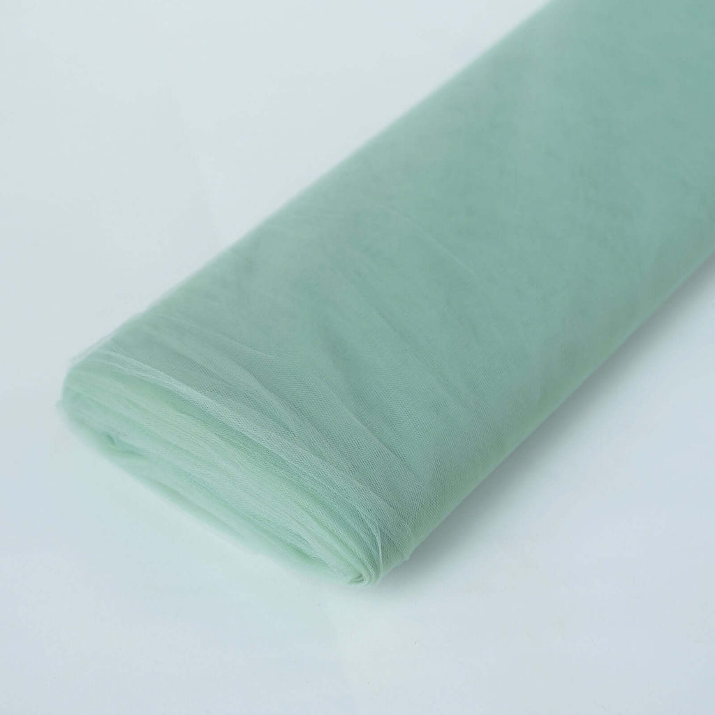 54"x40 Yards Sage Green Tulle Fabric Bolt, DIY Crafts Sheer Fabric Roll - Bell Racket Store