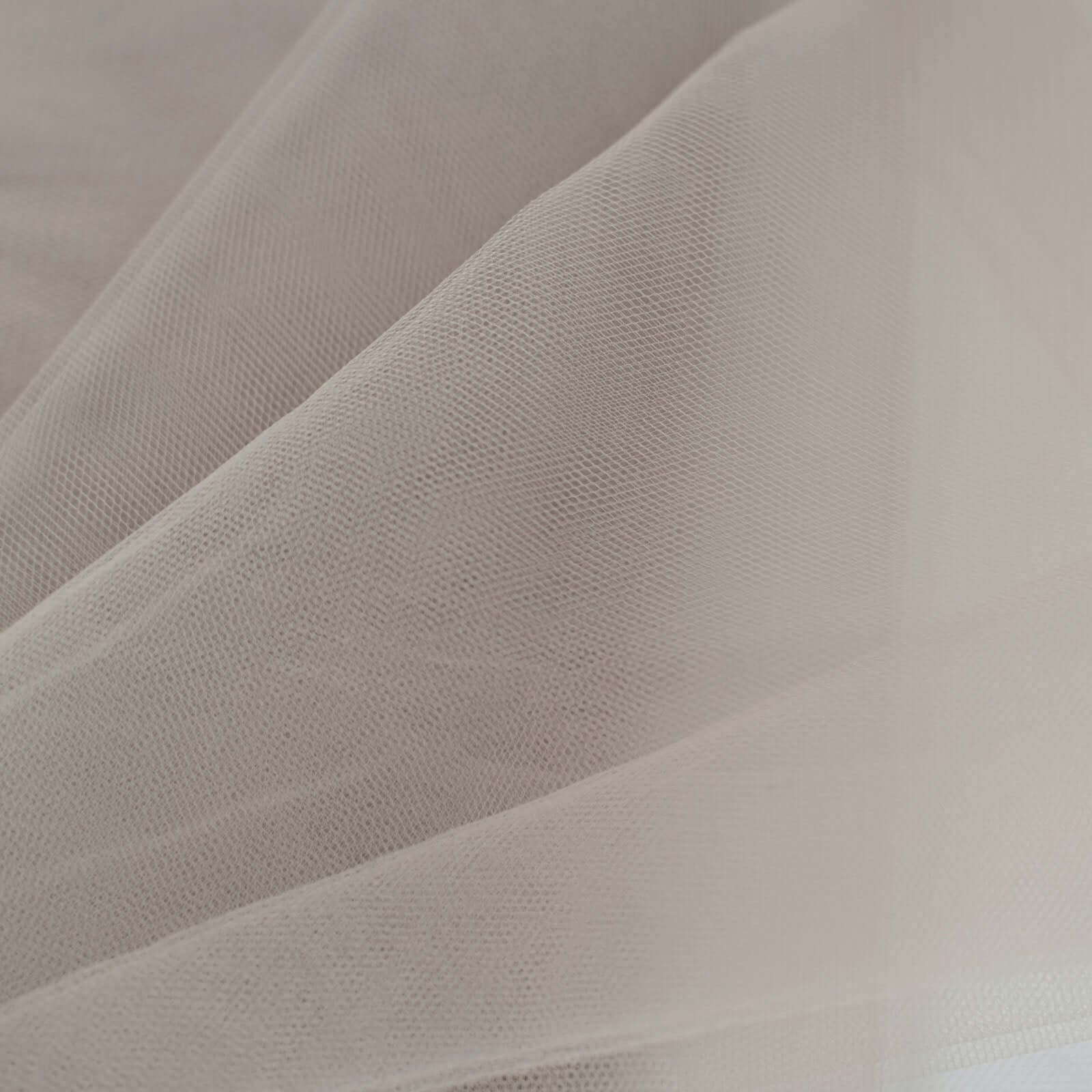 54"x40 Yards Taupe Tulle Fabric Bolt, DIY Crafts Sheer Fabric Roll - Bell Racket Store
