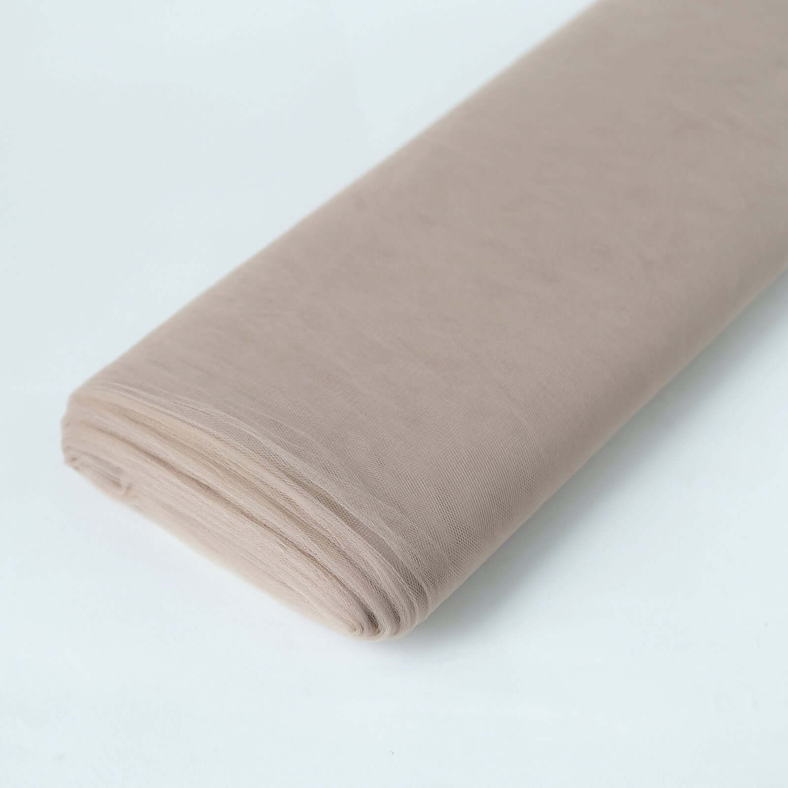 54"x40 Yards Taupe Tulle Fabric Bolt, DIY Crafts Sheer Fabric Roll - Bell Racket Store