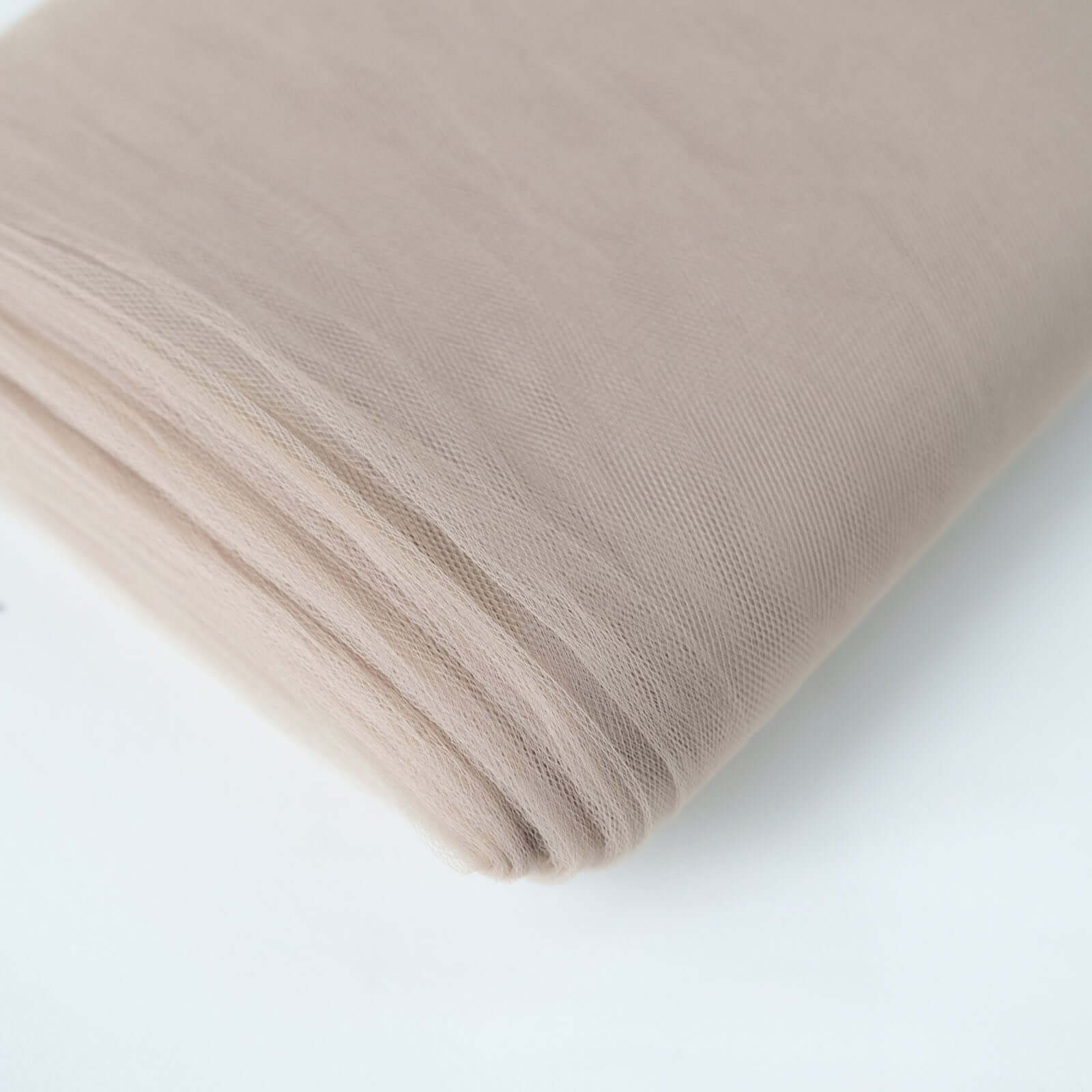 54"x40 Yards Taupe Tulle Fabric Bolt, DIY Crafts Sheer Fabric Roll - Bell Racket Store