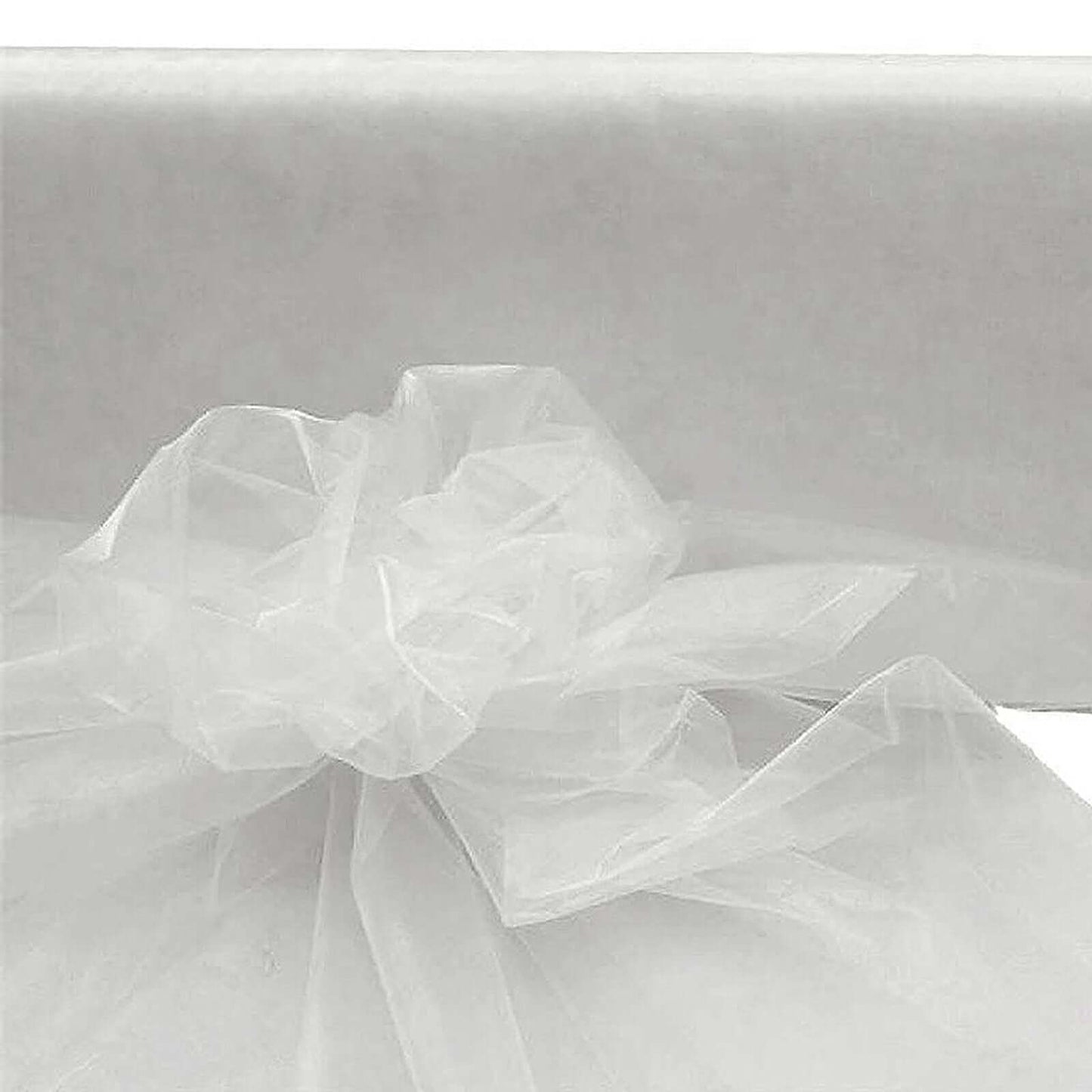 54"x40 Yards White Sheer Organza Fabric Bolt, DIY Craft Fabric Roll - NestOCart
