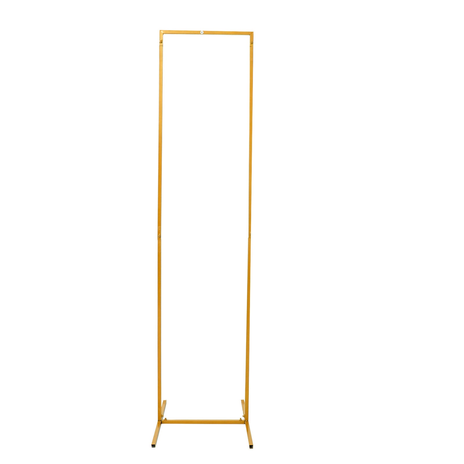 5.5ft Slim Gold Metal Frame Wedding Arch, Rectangular Backdrop Stand, Floral Display Frame - Bell Racket Store