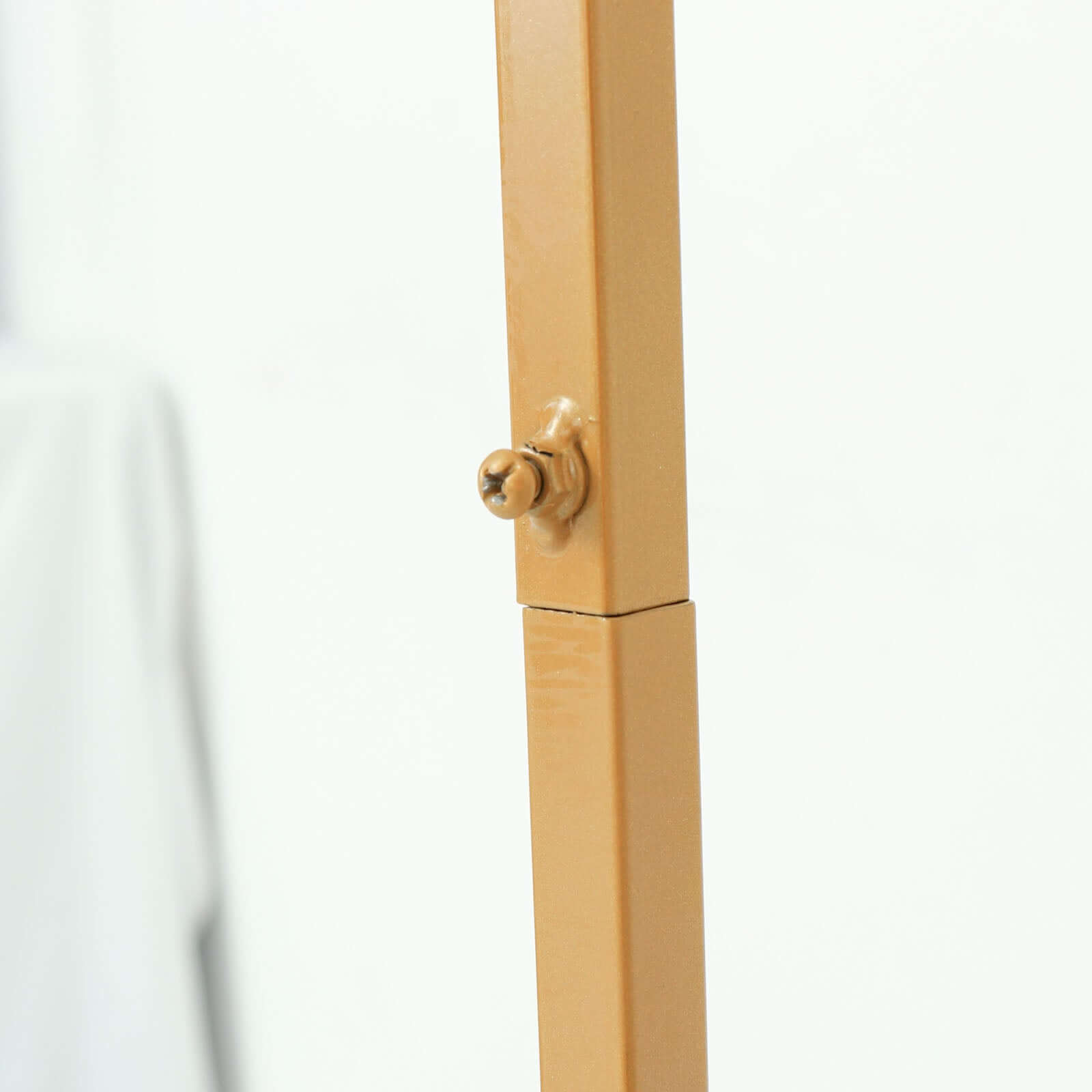 5.5ft Slim Gold Metal Frame Wedding Arch, Rectangular Backdrop Stand, Floral Display Frame - Bell Racket Store