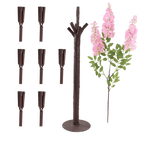 5ft Freestanding Blush Wisteria Artificial Tree â€“ Cascading Silk Flower Display for Weddings & Events - Bell Racket Store