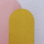 5ft Gold Shimmer Tinsel Spandex Chiara Backdrop Stand Cover For Fitted Round Top Wedding Arch - Bell Racket Store