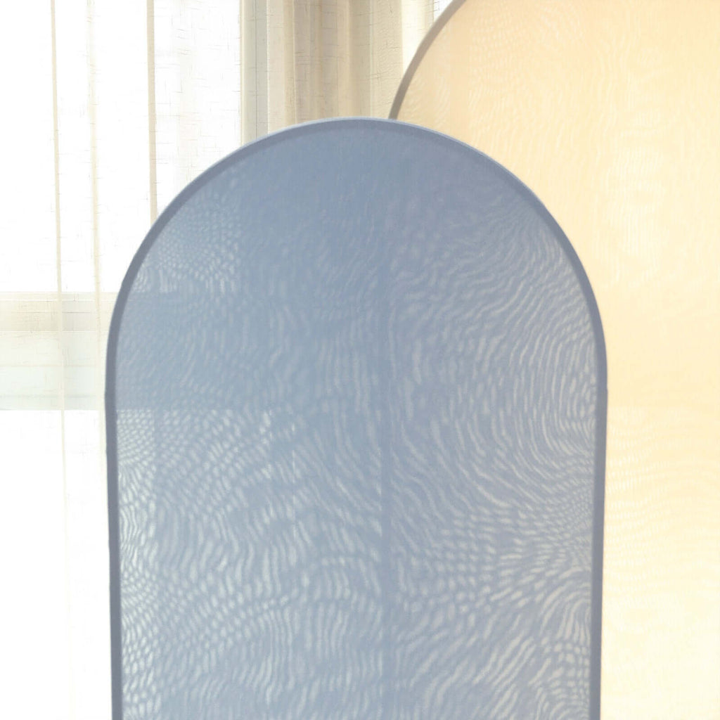 5ft Matte Dusty Blue Spandex Fitted Chiara Backdrop Stand Cover For Round Top Wedding Arch - Bell Racket Store