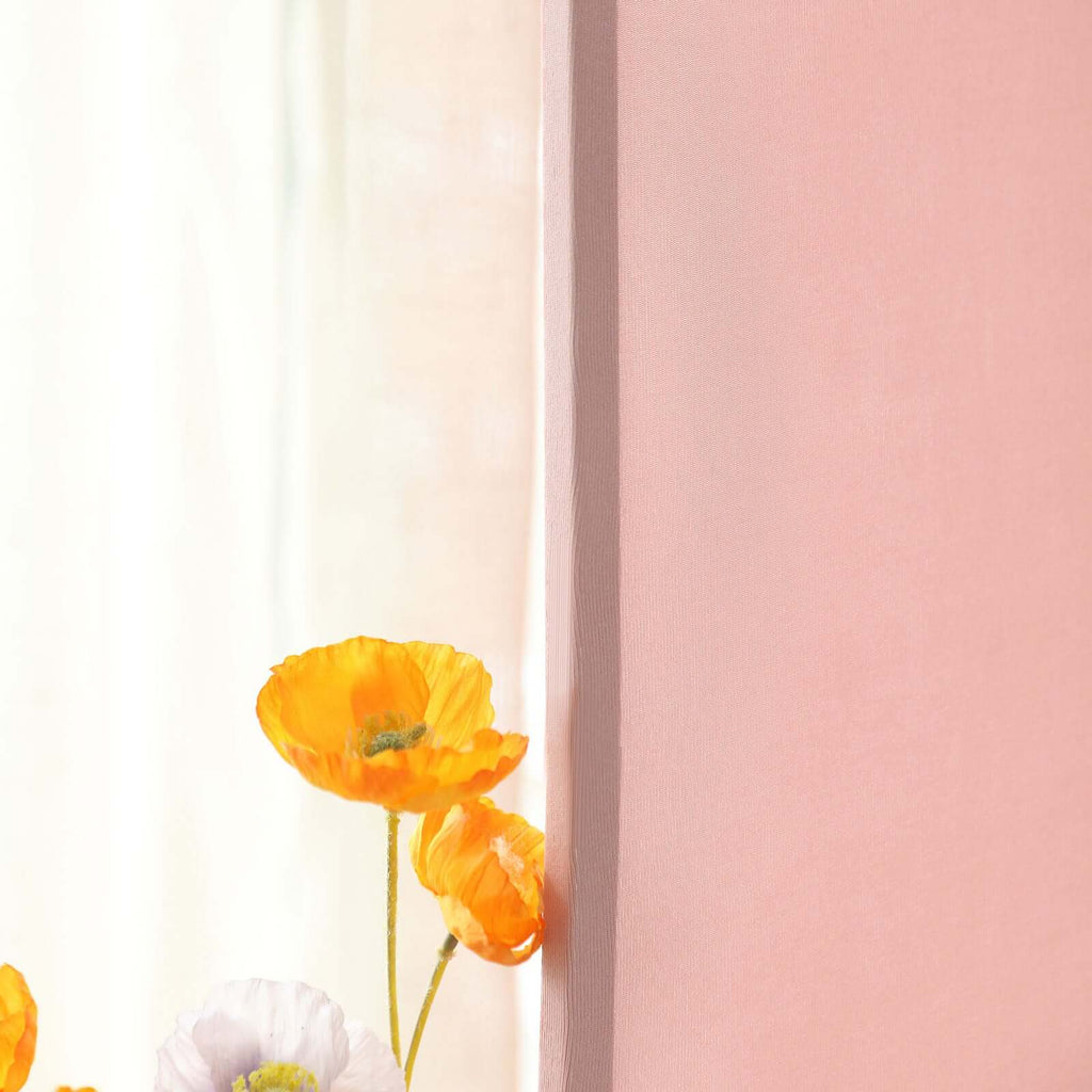 5ft Matte Dusty Rose Spandex Fitted Chiara Backdrop Stand Cover For Round Top Wedding Arch - Bell Racket Store