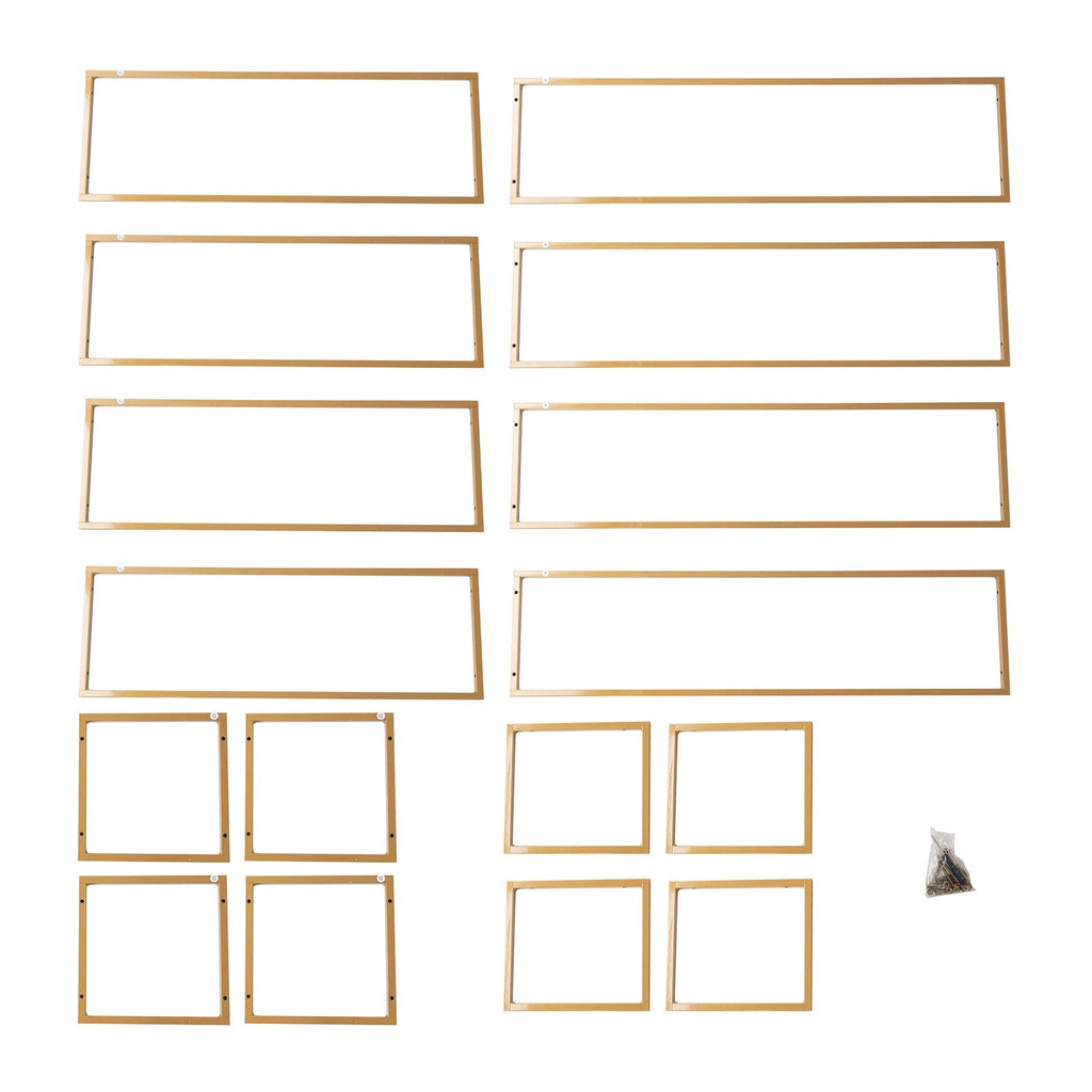 5ft Over the Table Stand in Gold, Freestanding Rectangular Double Frame Over the Table Rod for Floral Balloon DÃ©cor - Bell Racket Store