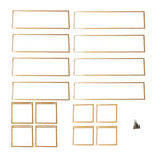 5ft Over the Table Stand in Gold, Freestanding Rectangular Double Frame Over the Table Rod for Floral Balloon DÃ©cor - Bell Racket Store