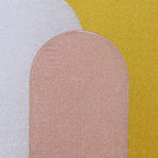 5ft Rose Gold Shimmer Tinsel Spandex Chiara Backdrop Stand Cover For Fitted Round Top Wedding Arch - Bell Racket Store