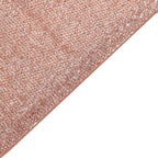 5ft Rose Gold Shimmer Tinsel Spandex Chiara Backdrop Stand Cover For Fitted Round Top Wedding Arch - Bell Racket Store