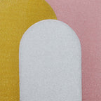 5ft Silver Shimmer Tinsel Spandex Chiara Backdrop Stand Cover For Fitted Round Top Wedding Arch - Bell Racket Store