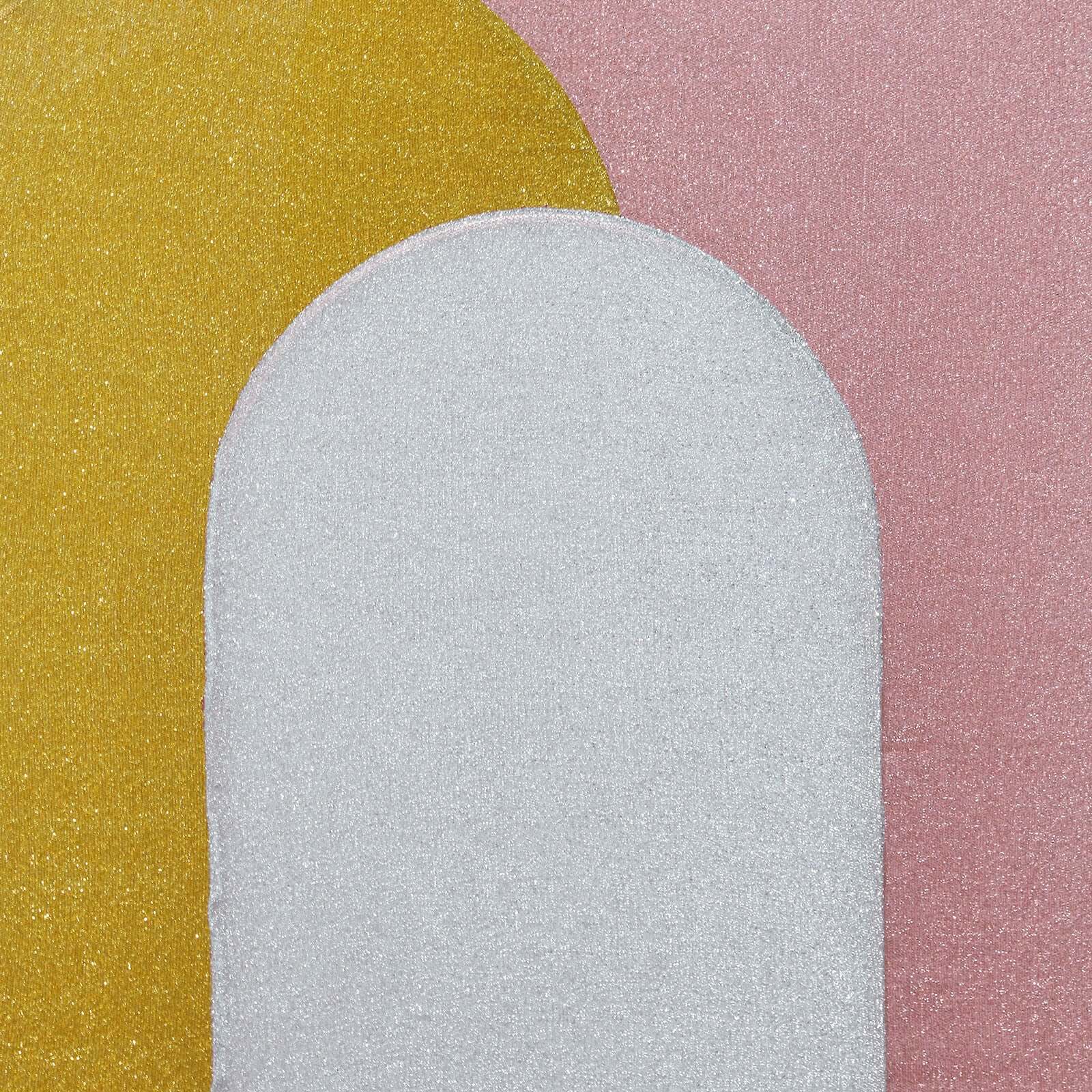 5ft Silver Shimmer Tinsel Spandex Chiara Backdrop Stand Cover For Fitted Round Top Wedding Arch - Bell Racket Store