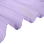 5ftx14ft Lavender Lilac Chiffon Curtain Panel, Durable Flame Resistant Backdrop Ceiling Drapery With Rod Pocket - Bell Racket Store