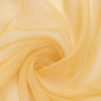 5ftx32ft Champagne Chiffon Curtain Panel, Durable Flame Resistant Backdrop Ceiling Drapery With Rod Pocket - Bell Racket Store