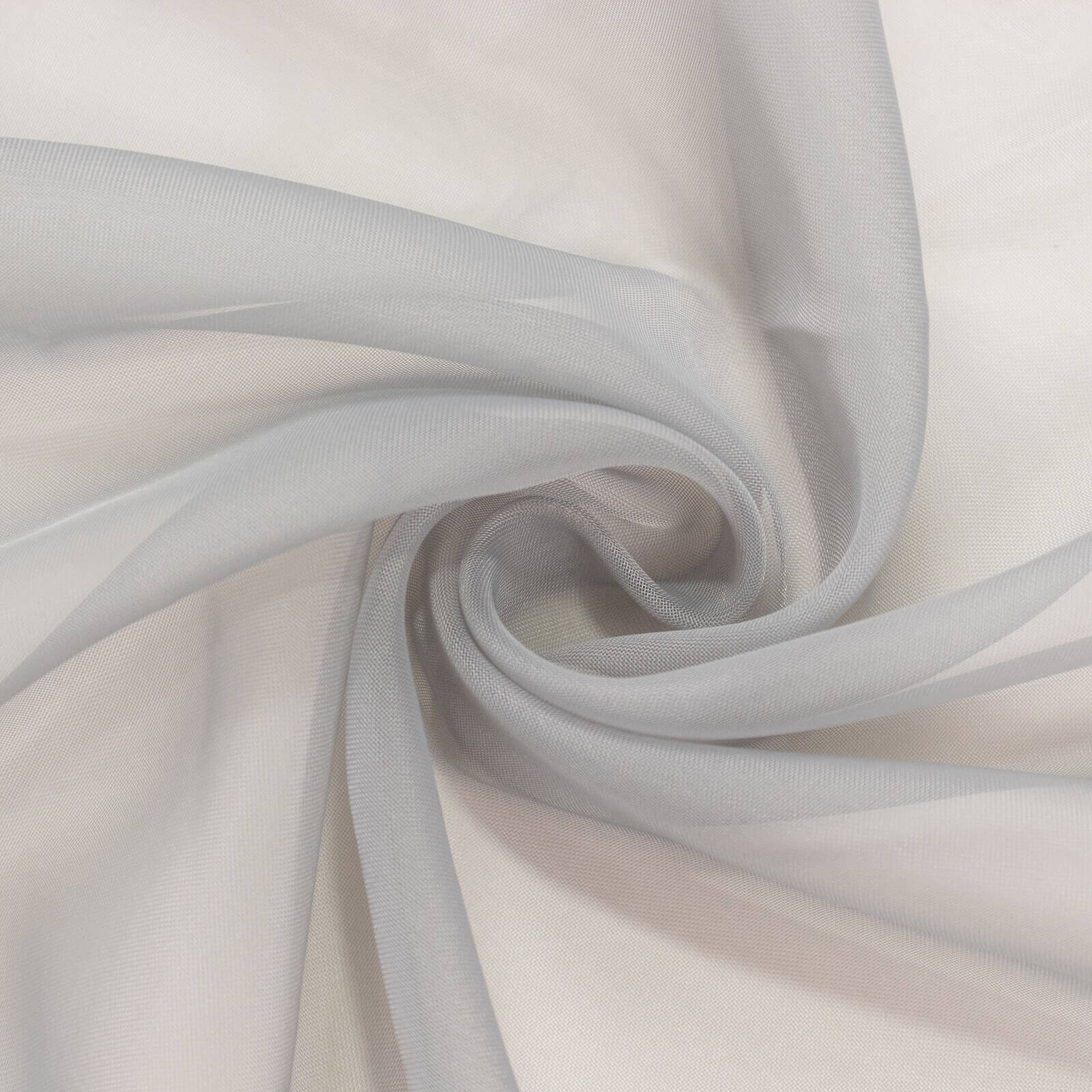 5ftx32ft Silver Chiffon Curtain Panel, Durable Flame Resistant Backdrop Ceiling Drapery With Rod Pocket - Bell Racket Store