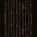 5ftx8ft Warm White 192 LED Icicle Curtain Fairy String Lights with 8 Modes - Bell Racket Store