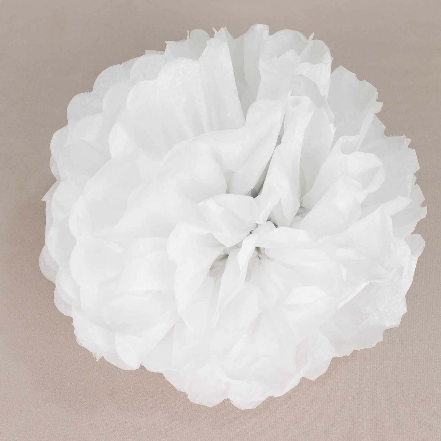 6 Pack 12" White Tissue Paper Pom Poms Flower Balls, Ceiling Wall Hanging Decorations - NestOCart