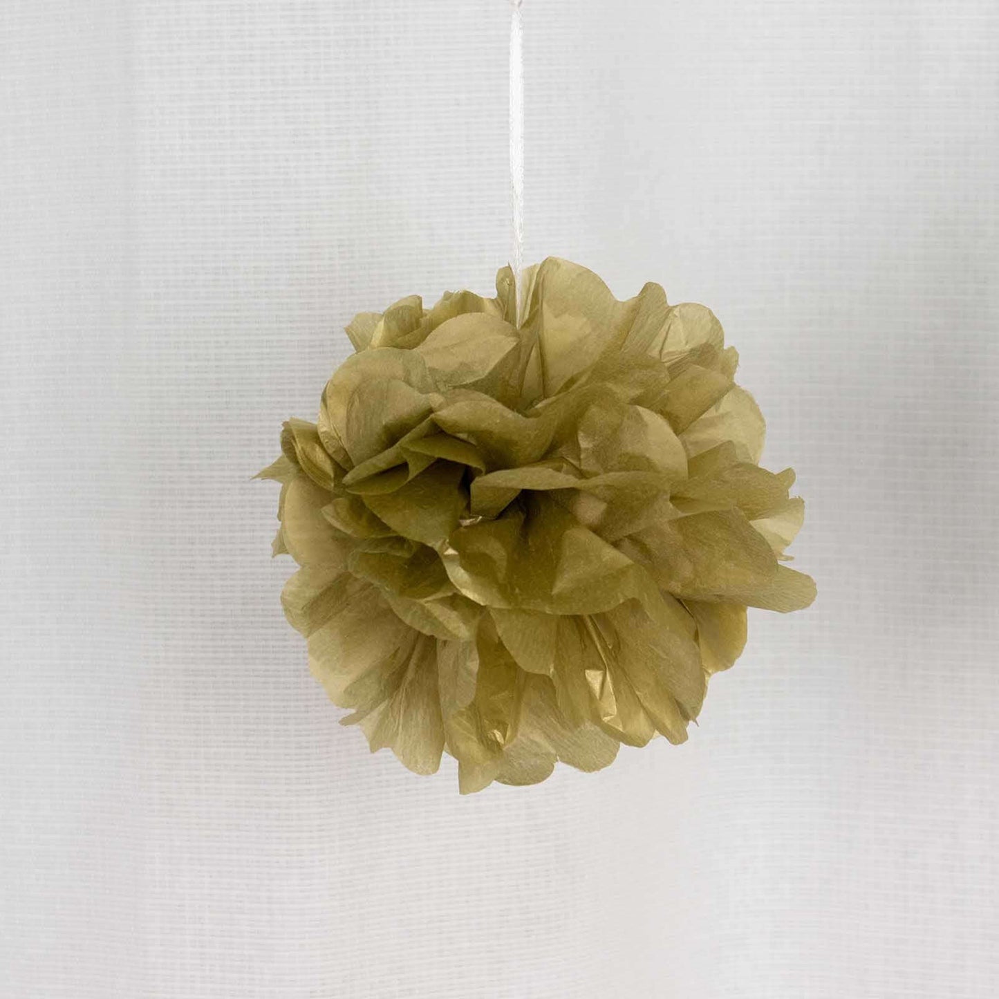 6 Pack 6" Gold Tissue Paper Pom Poms Flower Balls, Ceiling Wall Hanging Decorations - NestOCart