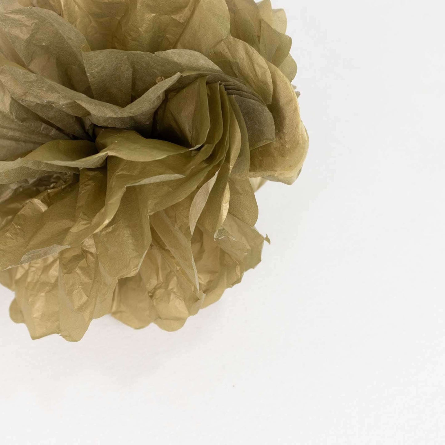 6 Pack 8" Gold Tissue Paper Pom Poms Flower Balls, Ceiling Wall Hanging Decorations - NestOCart