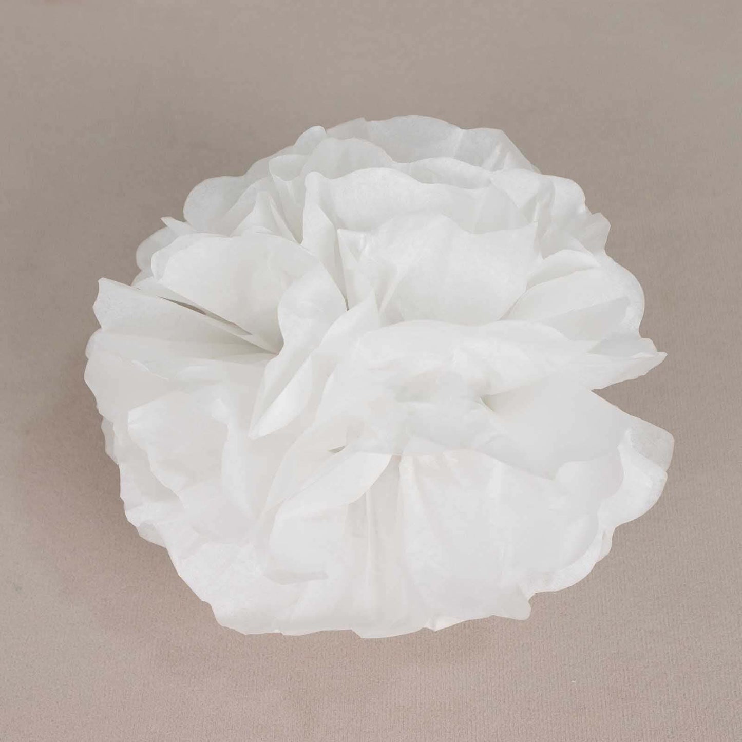 6 Pack 8" White Tissue Paper Pom Poms Flower Balls, Ceiling Wall Hanging Decorations - NestOCart