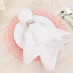 6 - Pack Acrylic Plastic Round Charger Plates 13" in Transparent Blush with Reef Design, Dinner Charger Tableware - Bell Racket Store