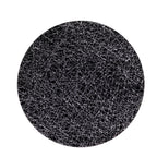 6 - Pack Acrylic Round Charger Plates 13" in Black with Silver Glitter Abstract Lines Pattern, Decorative Dinner Party Charger Tableware - Bell Racket Store