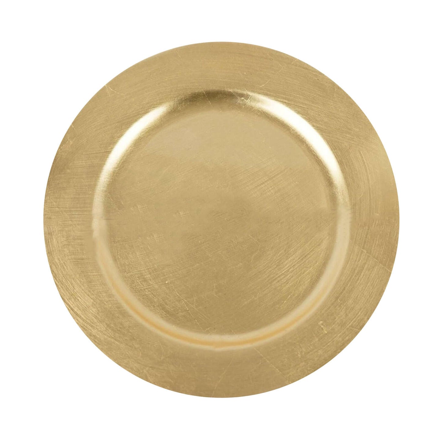 6 - Pack Acrylic Round Charger Plates 13" in Metallic Gold, Dinner Party Decor Charger Tableware - NestOCart