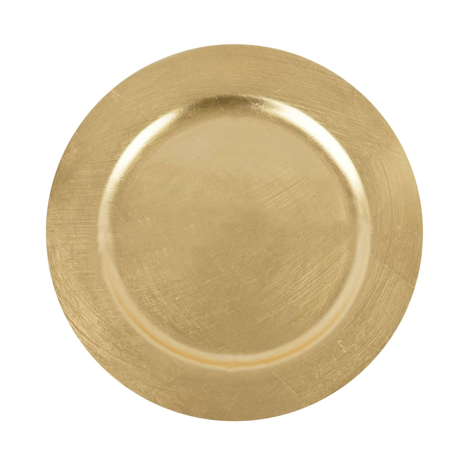 6 - Pack Acrylic Round Charger Plates 13" in Metallic Gold, Dinner Party Decor Charger Tableware - NestOCart