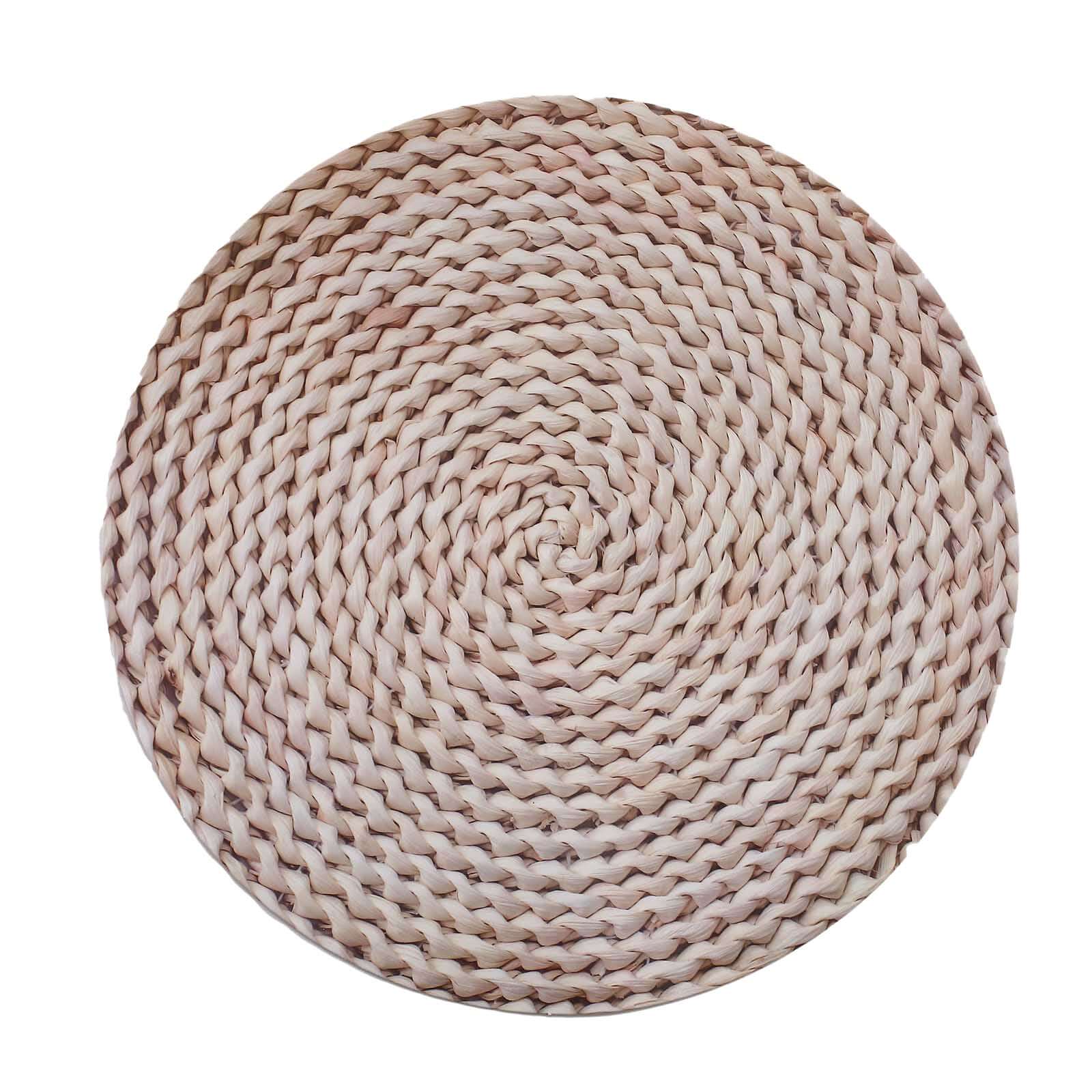 6 - Pack Disposable Table Placemats in Wheat with Woven Rattan Print - 700GSM Cardboard Placemats for Rustic Themes & Outdoor Events 13" - Bell Racket Store