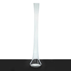 6 - Pack Glass Eiffel Tower Vases Clear with Round Base - Tall Skinny Flower Bud Wedding Centerpieces 24" - Bell Racket Store