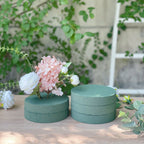 6 Pack Green Large Floral Foam Blocks for Artificial Flowers, 6" Round Wet Styrofoam Bricks Artificial Flower Arrangement Craft Supplies - Bell Racket Store