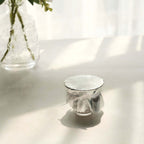 6 - Pack Jar Covers Metallic Silver Round Lame Fabric Design with Satin Tie String - DIY Party Favors & Craft Supplies 6" - Bell Racket Store