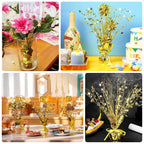 6 - Pack Metallic Gold Star Foil Spray Centerpiece Table Decorations, Free - Standing Gleam 'N Burst Party Accessories Eye - Catching Design 13" - Bell Racket Store