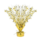 6 - Pack Metallic Gold Star Foil Spray Centerpiece Table Decorations, Free - Standing Gleam 'N Burst Party Accessories Eye - Catching Design 13" - Bell Racket Store