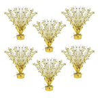 6 - Pack Metallic Gold Star Foil Spray Centerpiece Table Decorations, Free - Standing Gleam 'N Burst Party Accessories Eye - Catching Design 13" - Bell Racket Store