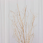 6 - Pack Natural Birch Tree Branches 46" Metallic Gold - Versatile Extra Long Decorative Dried Willow Twigs Sticks for Vase Centerpiece Wedding Decor - Bell Racket Store