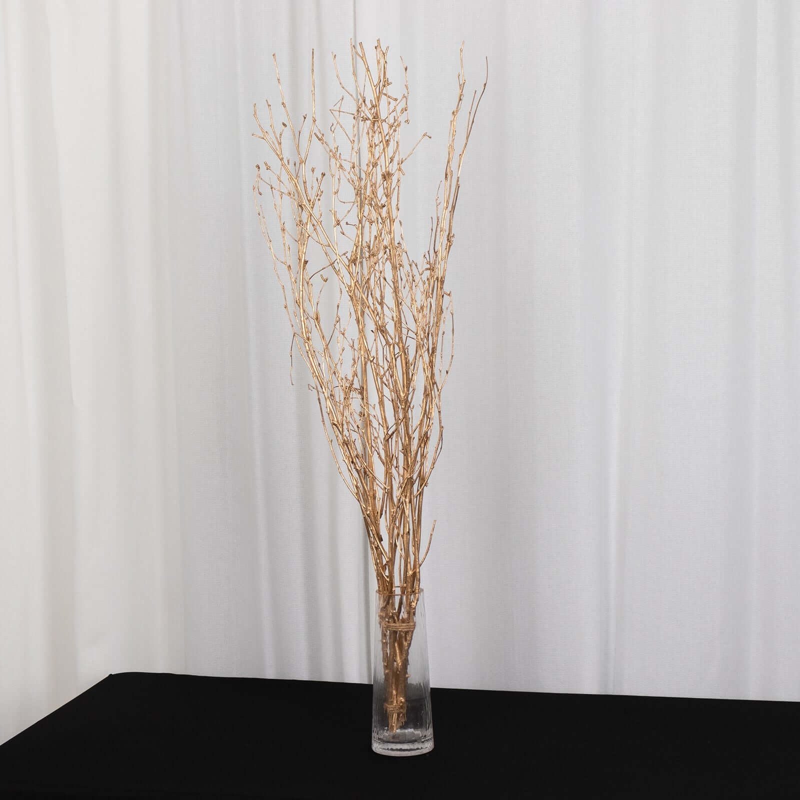 6 - Pack Natural Birch Tree Branches 46" Metallic Gold - Versatile Extra Long Decorative Dried Willow Twigs Sticks for Vase Centerpiece Wedding Decor - Bell Racket Store
