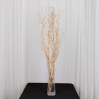 6 - Pack Natural Birch Tree Branches 46" Metallic Gold - Versatile Extra Long Decorative Dried Willow Twigs Sticks for Vase Centerpiece Wedding Decor - Bell Racket Store