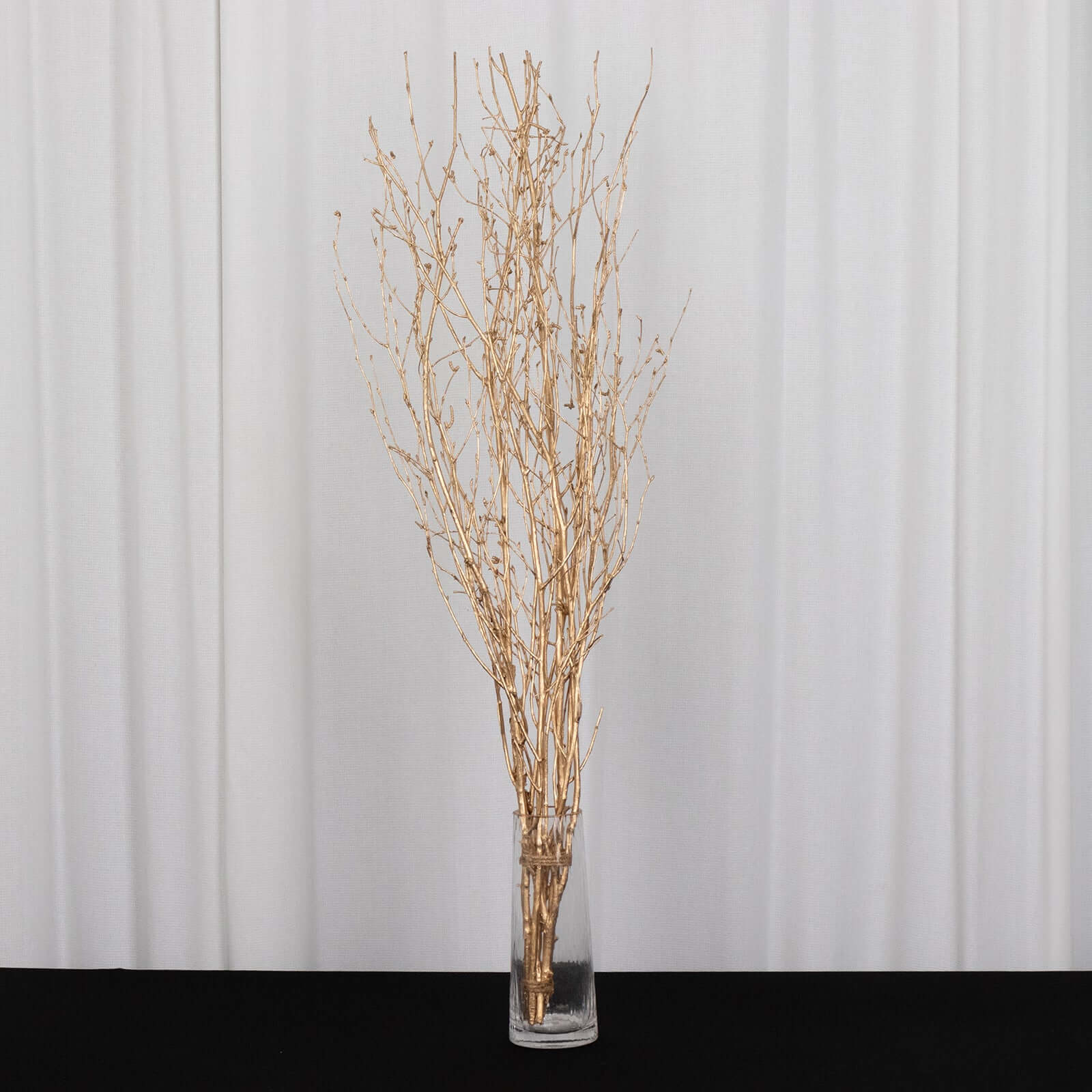 6 - Pack Natural Birch Tree Branches 46" Metallic Gold - Versatile Extra Long Decorative Dried Willow Twigs Sticks for Vase Centerpiece Wedding Decor - Bell Racket Store