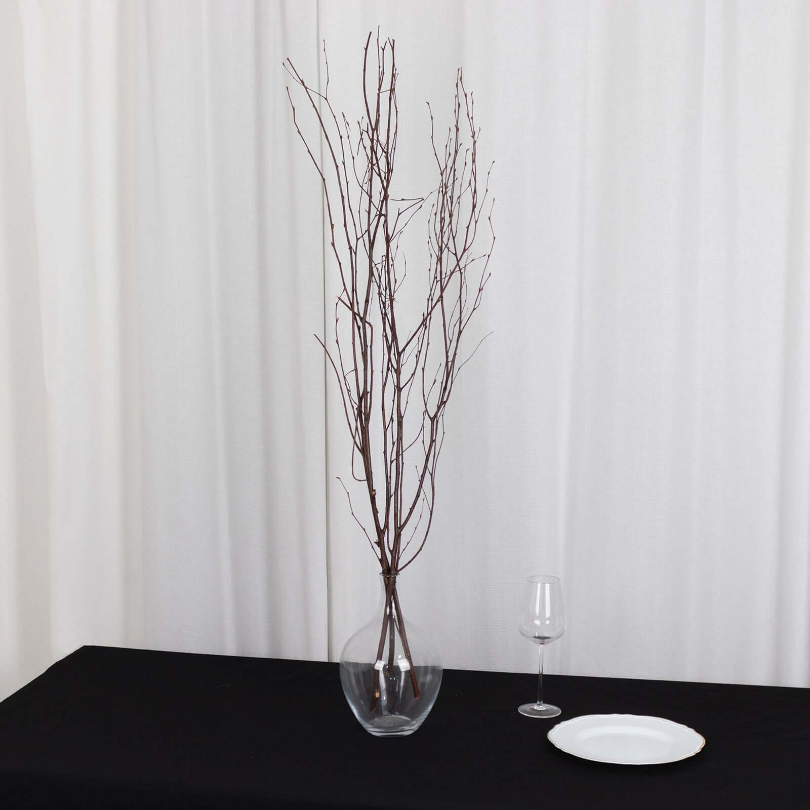 6 - Pack Natural Birch Tree Branches 46" Natural - Versatile Extra Long Decorative Dried Willow Twigs Sticks for Vase Centerpiece Wedding Decor - Bell Racket Store