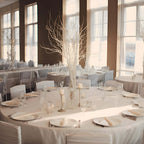 6 - Pack Natural Birch Tree Branches 46" White - Versatile Extra Long Decorative Dried Willow Twigs Sticks for Vase Centerpiece Wedding Decor - Bell Racket Store